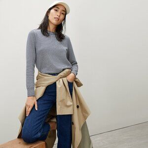 Everlane The Organic Cotton Crewneck Sweater  Blue Base - Size M